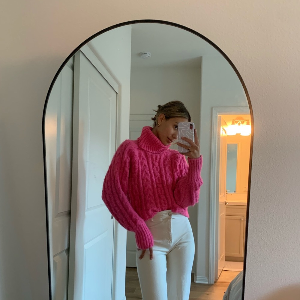 Cable knit sweater
